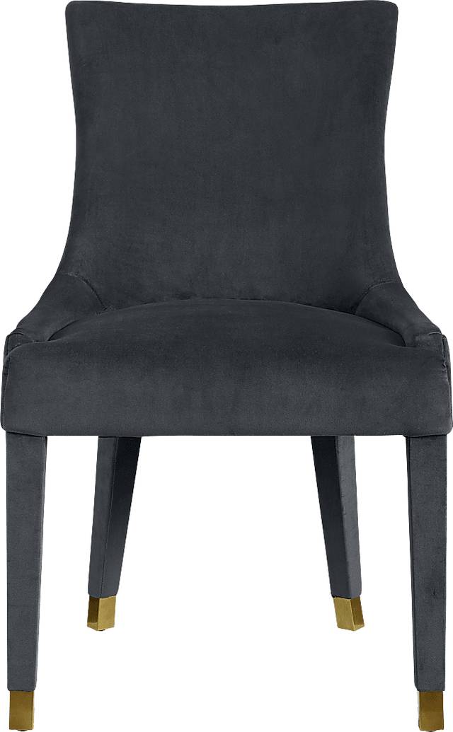 Delyan Gray Side Chair, Set of 2 - Thumbnail - Image 4
