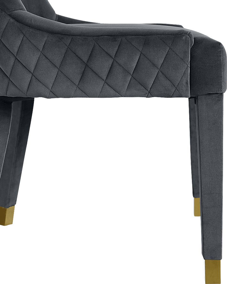 Delyan Gray Side Chair, Set of 2