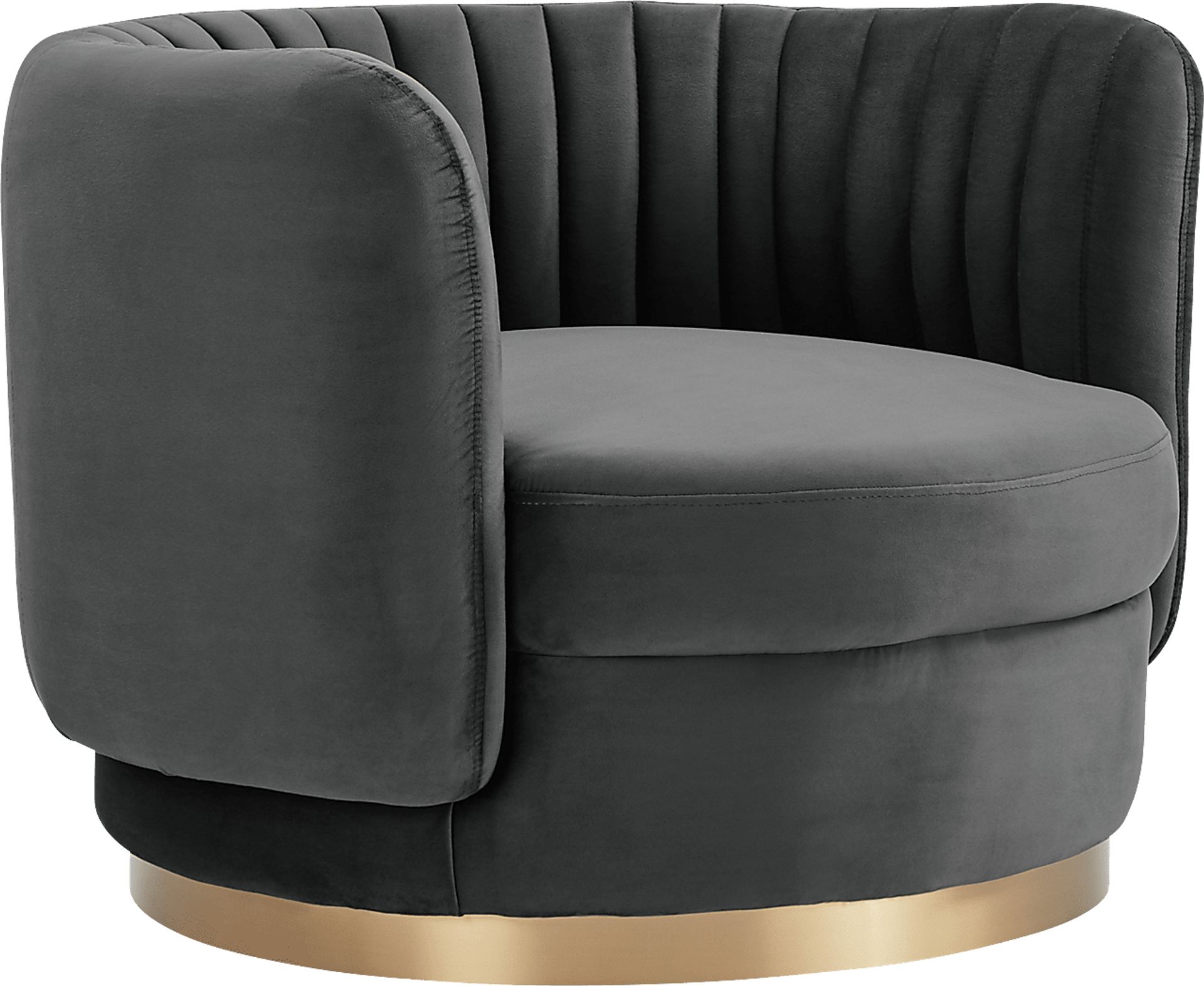 Delyla Anne Gray Accent Chair - Image 1