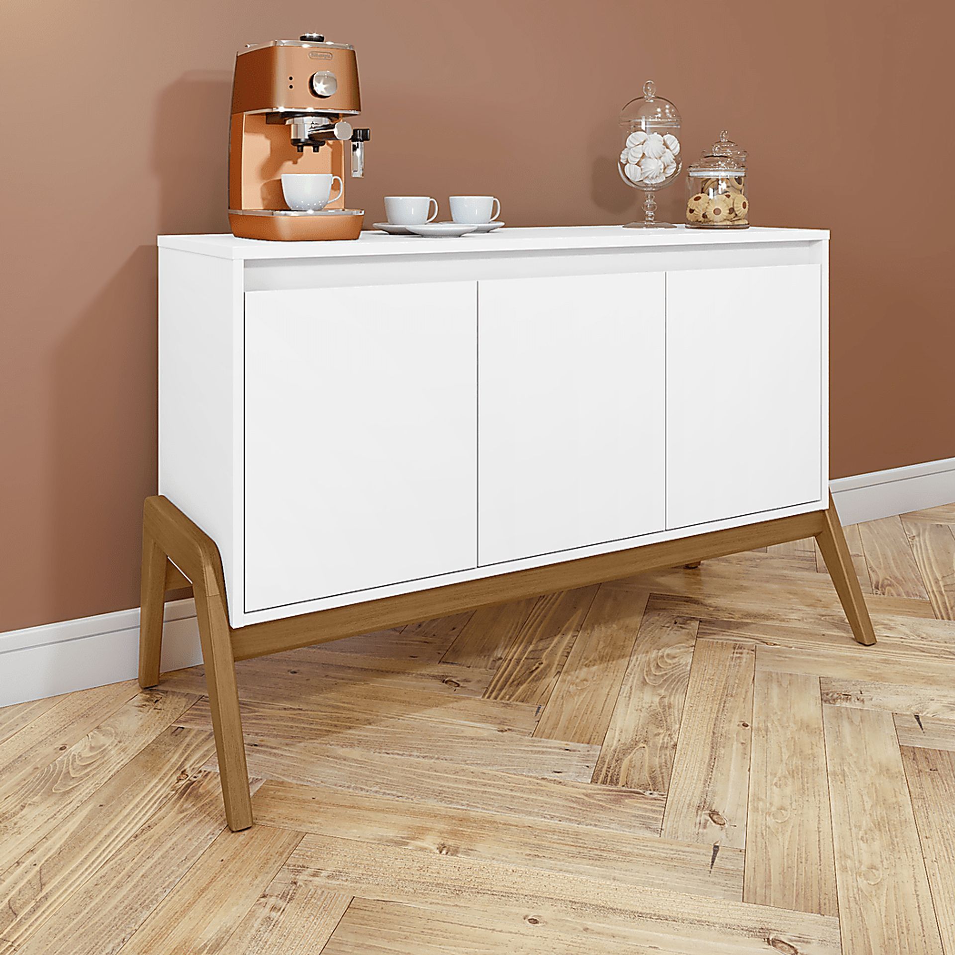 Demerest I White Sideboard - Image 2