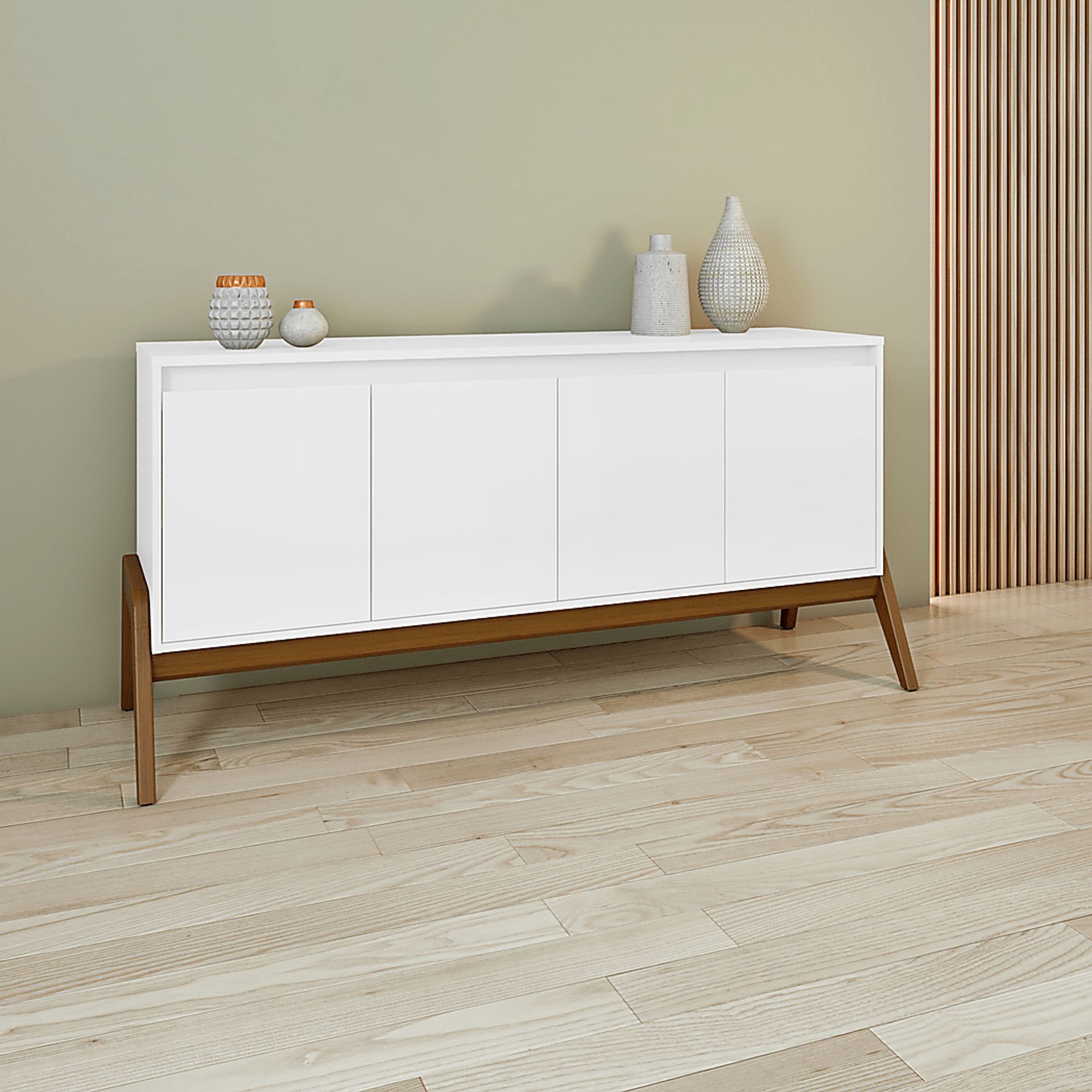 Demerest II White Sideboard - Image 2
