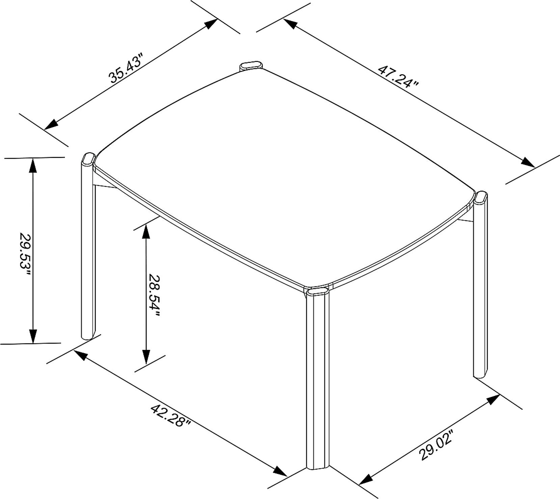 Demerest IV Black Dining Table - Image 8