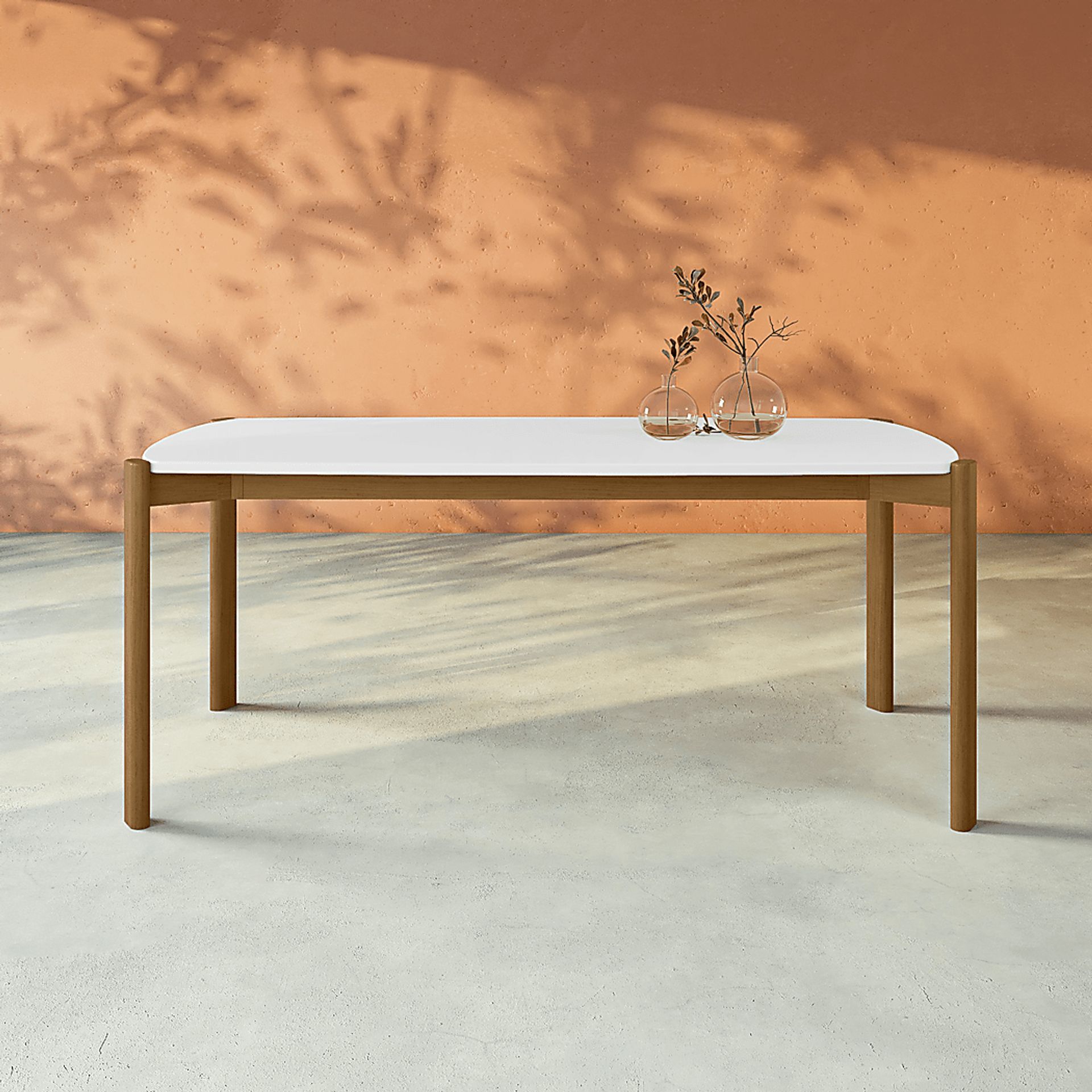 Demerest V White Dining Table - Image 2
