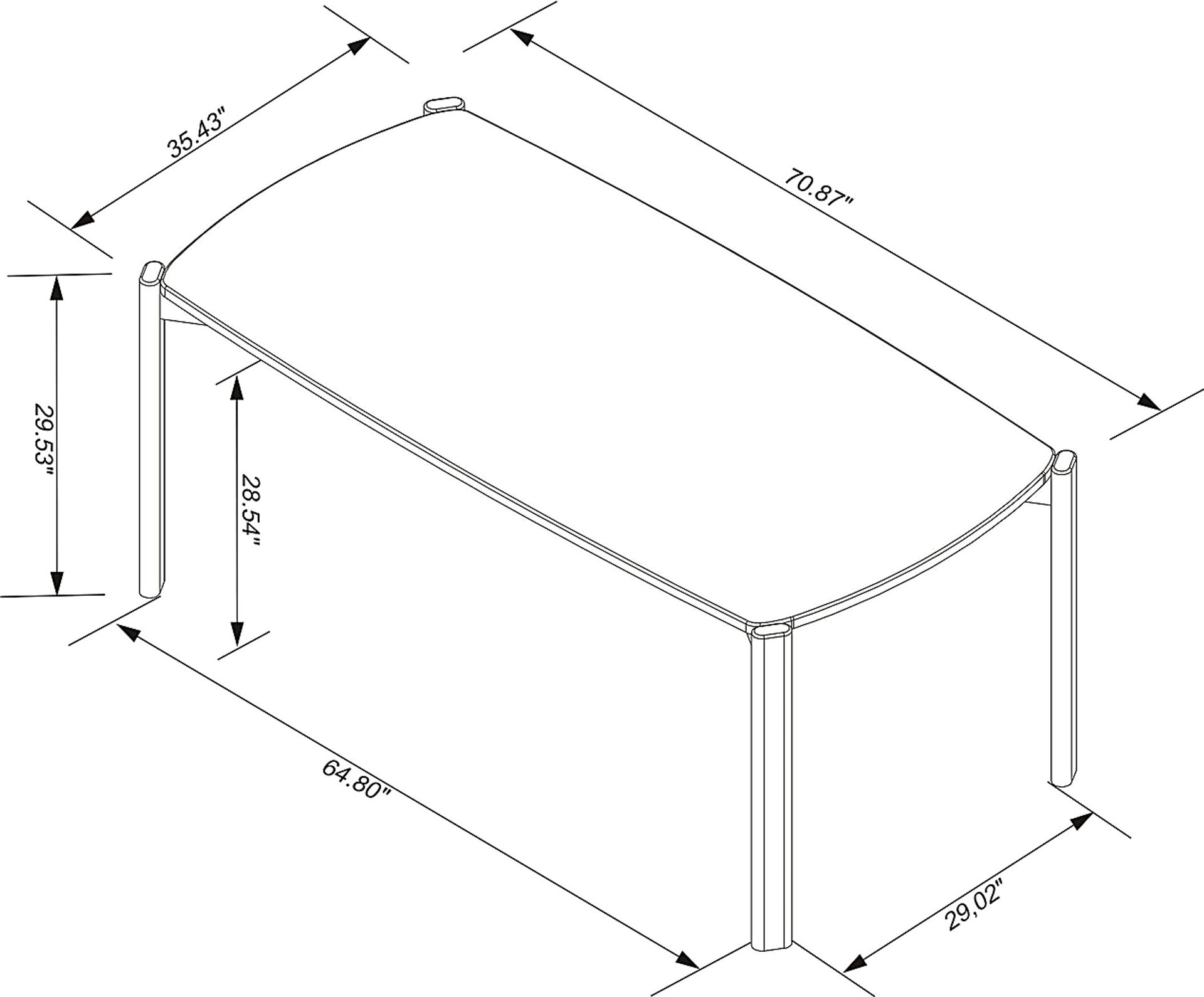 Demerest V White Dining Table - Image 7