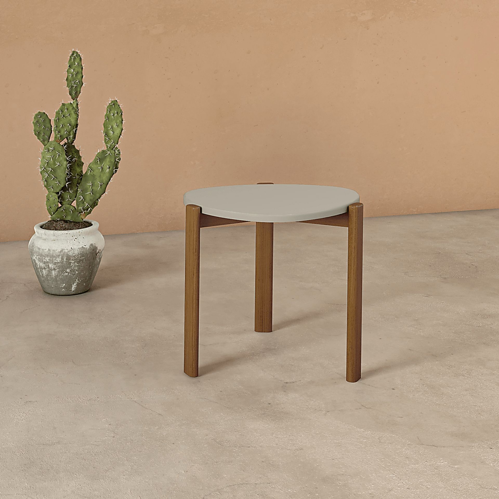 Demerest VII Off-White End Table - Image 2