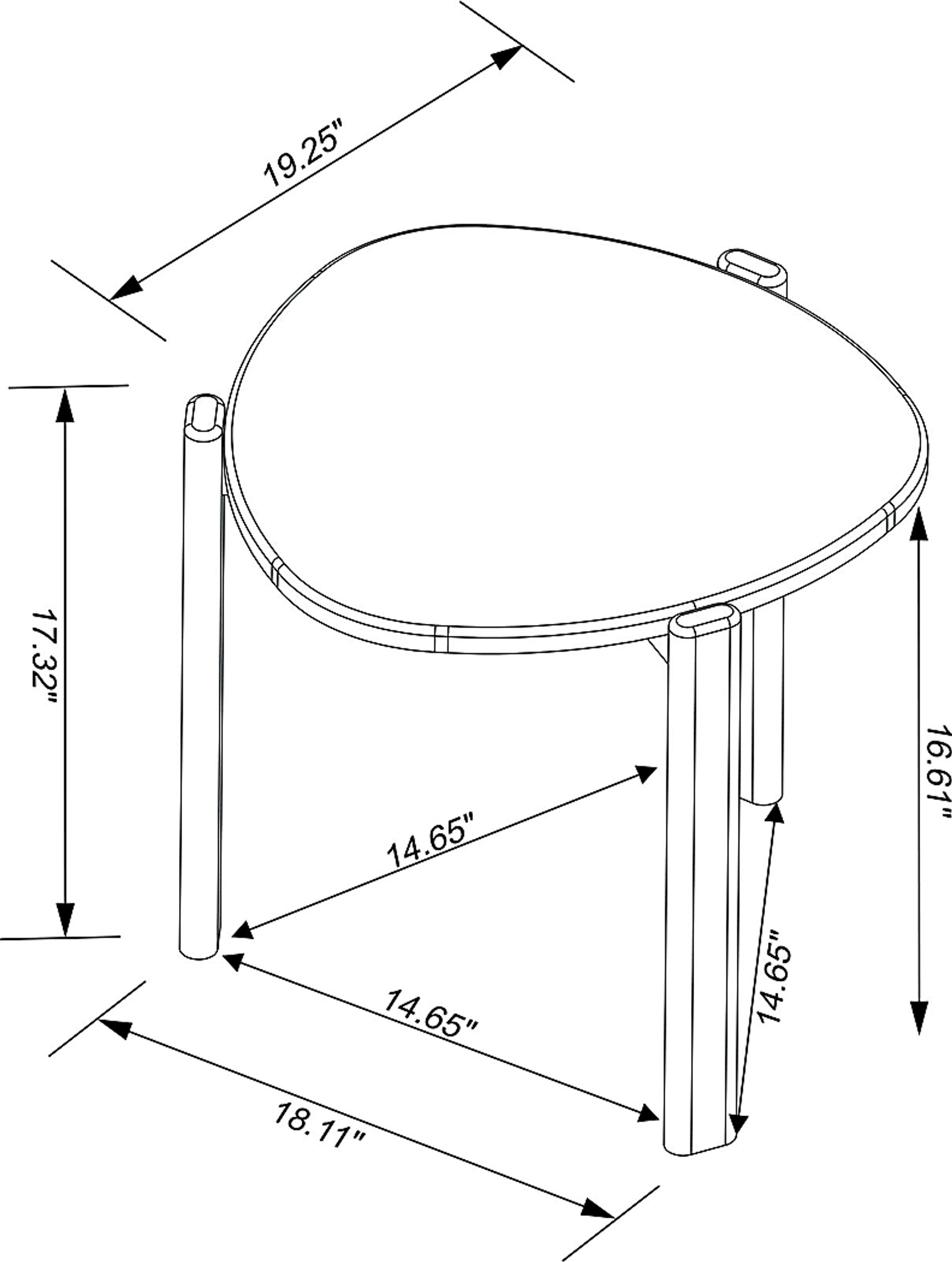 Demerest VII Off-White End Table - Image 7