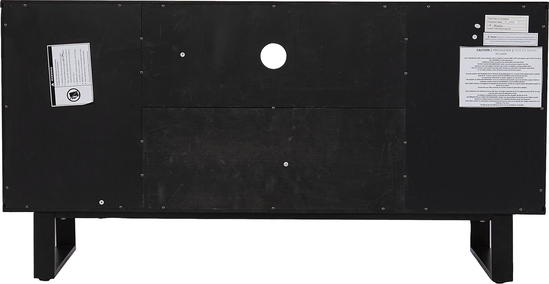 Demery Black 50 in. Console - Image 3