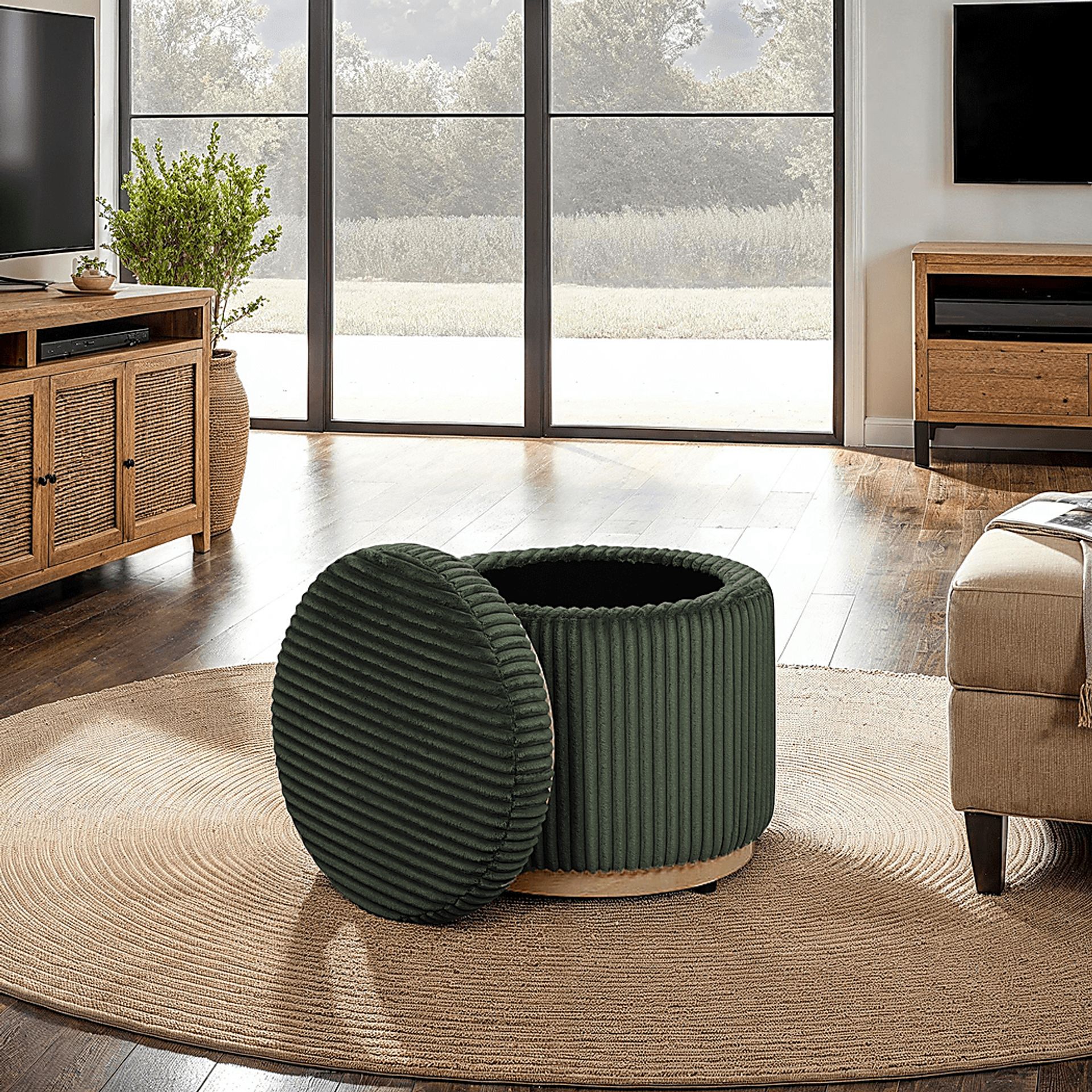 Demico Emerald Ottoman - Image 4