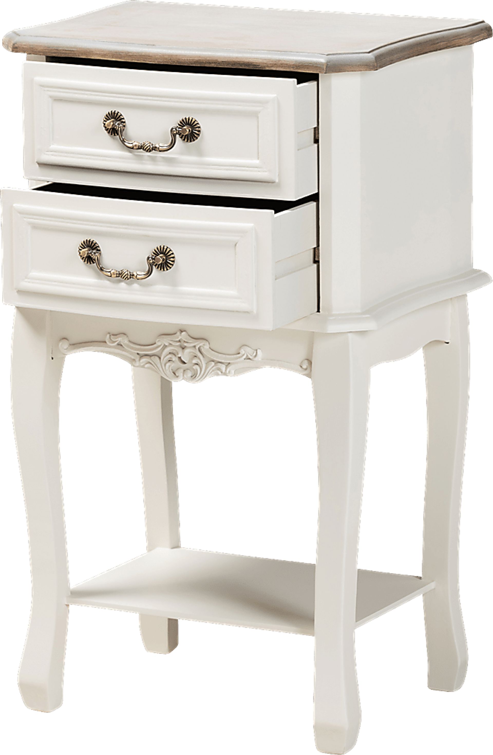 Demille White End Table - Image 2