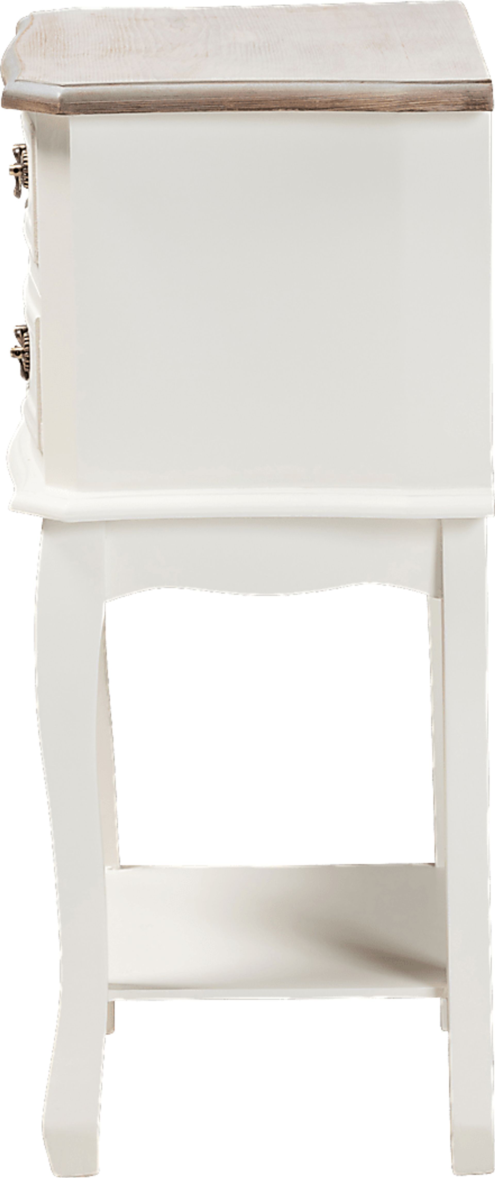 Demille White End Table - Image 4