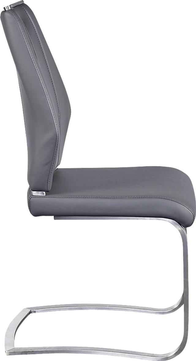Demilo Gray Side Chair, Set of 2 - Thumbnail - Image 4