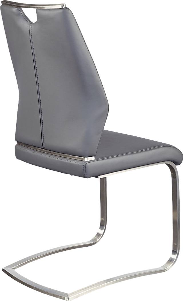 Demilo Gray Side Chair, Set of 2 - Thumbnail - Image 5