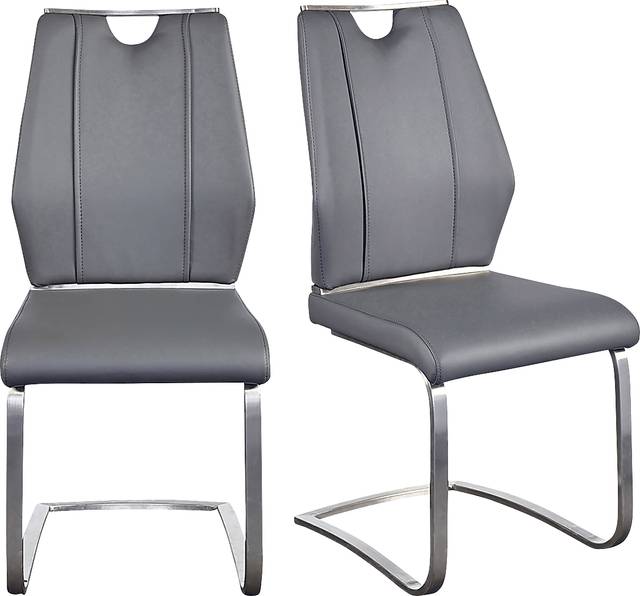 Demilo Gray Side Chair, Set of 2 - Thumbnail - Image 8