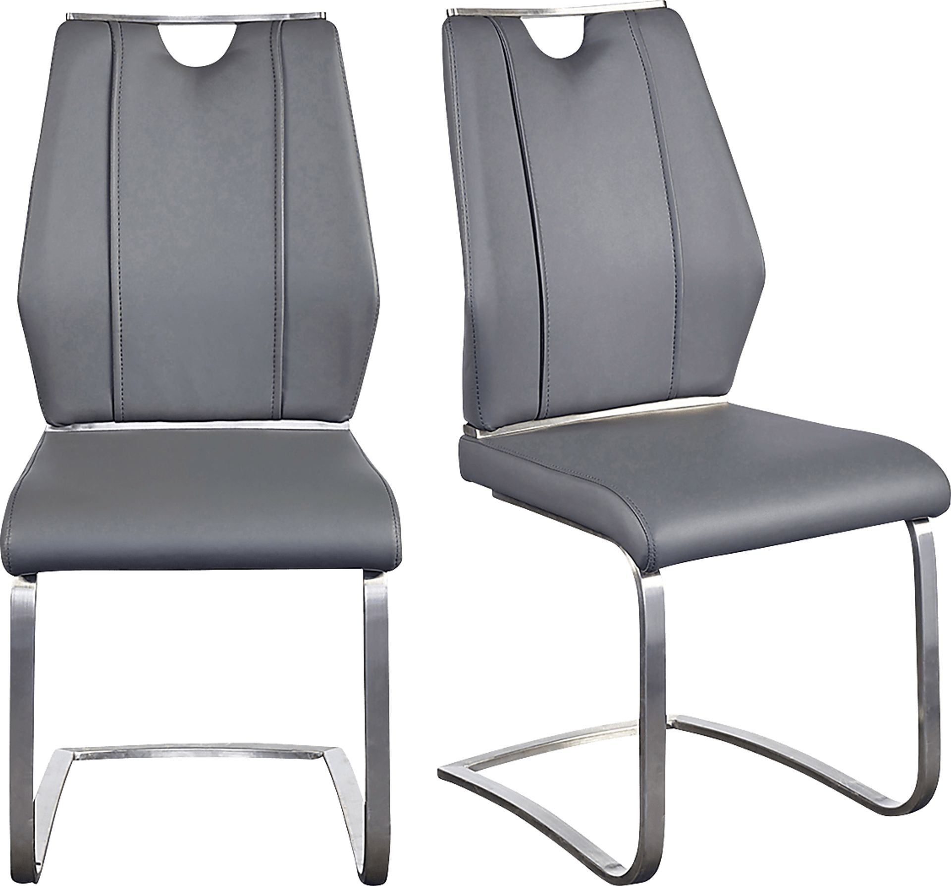Demilo Gray Side Chair, Set of 2 - Image 8