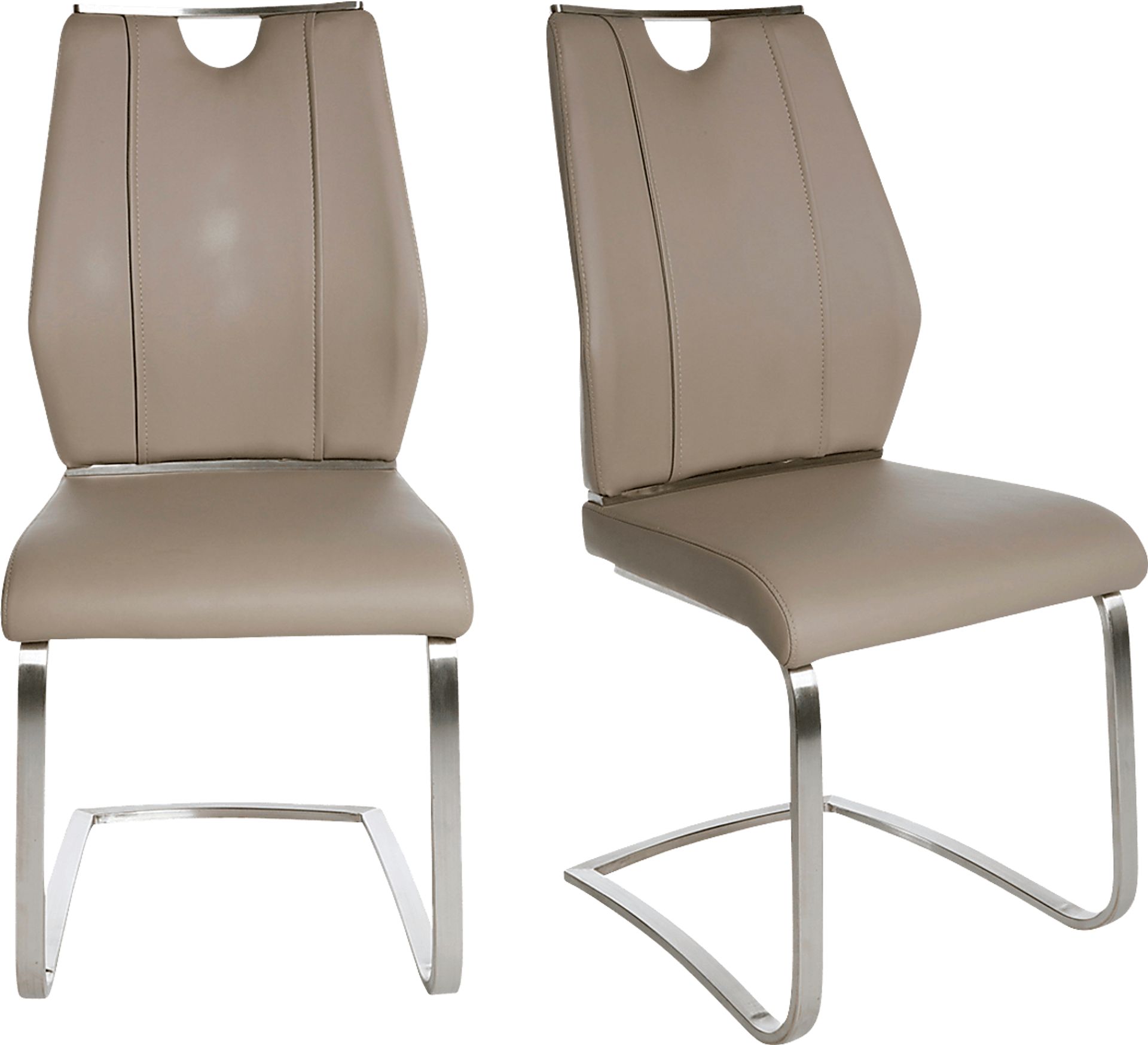 Demilo Taupe Side Chair, Set of 2 - Image 7