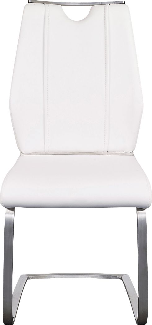 Demilo White Side Chair, Set of 2