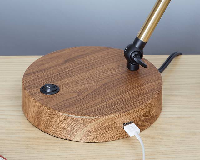 Demington Gold Table Lamp - Thumbnail - Image 2