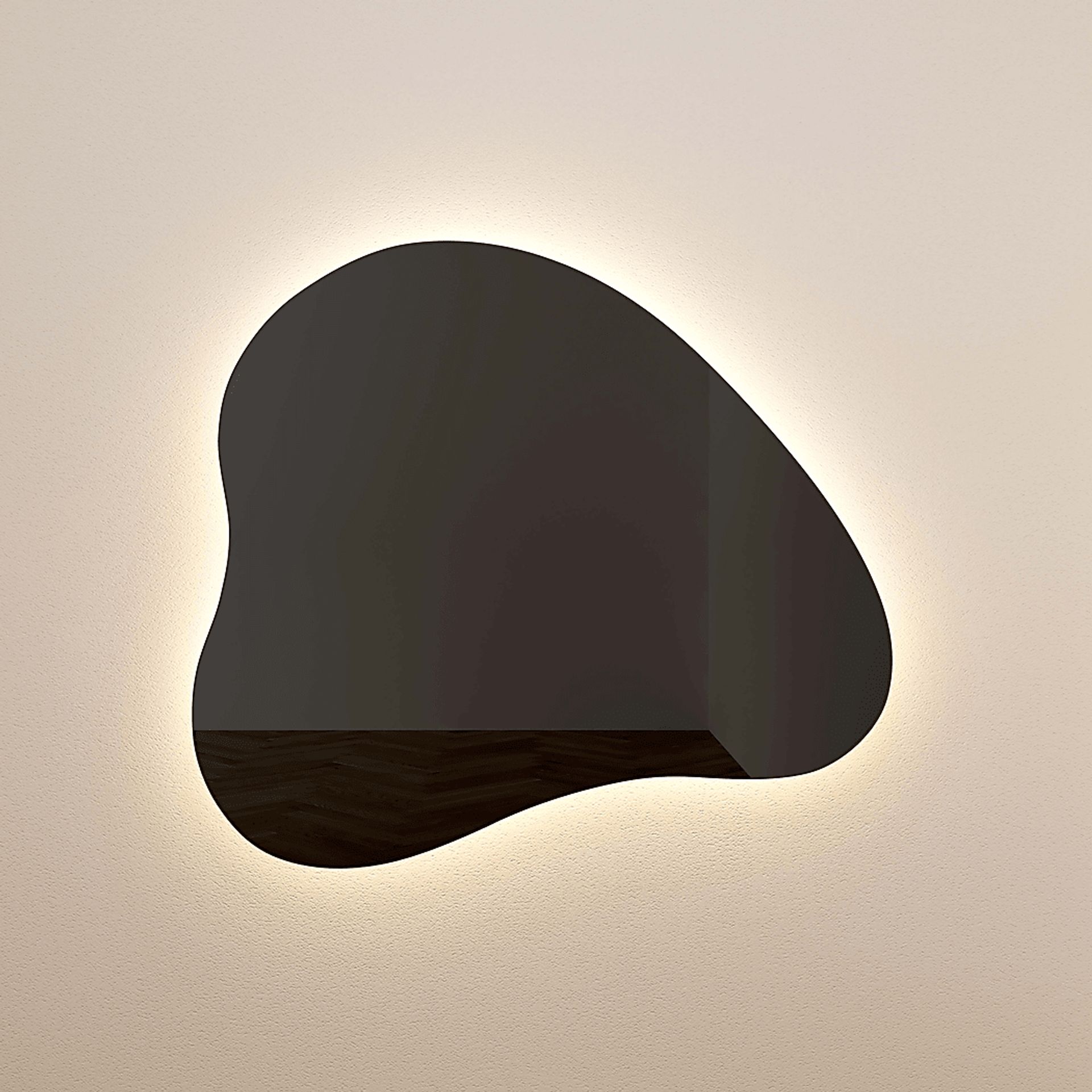 Demoree I Black LED Wall Mirror - Image 4