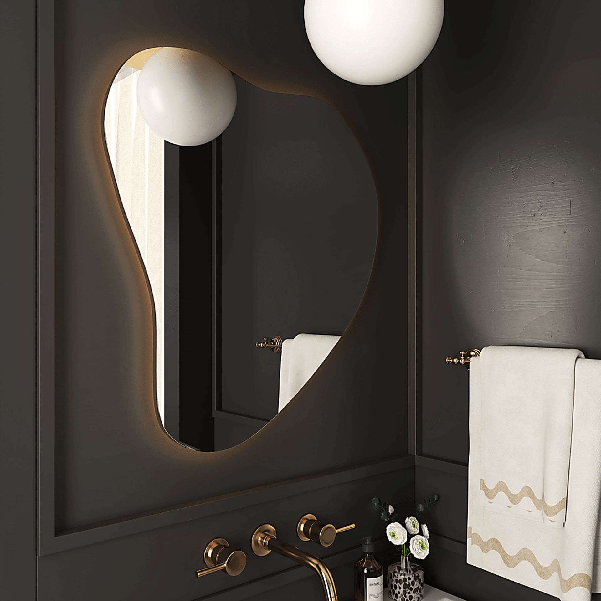 Demoree I Translucent LED Wall Mirror - Image 2
