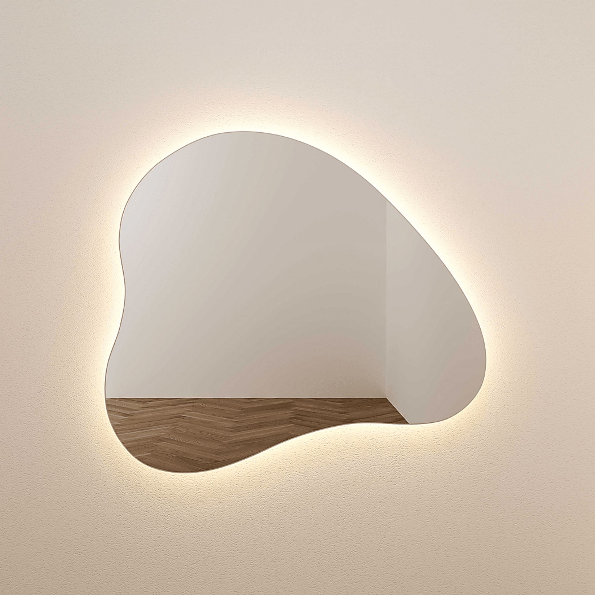 Demoree I Translucent LED Wall Mirror - Image 4