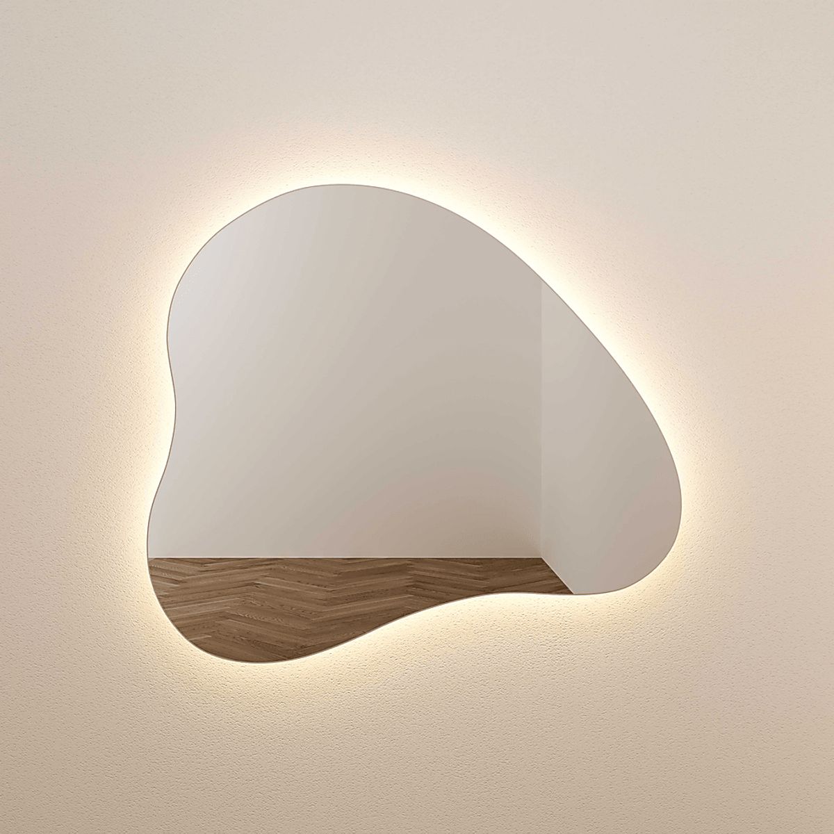 Demoree I Clear White Wall Mirror | Rooms to Go