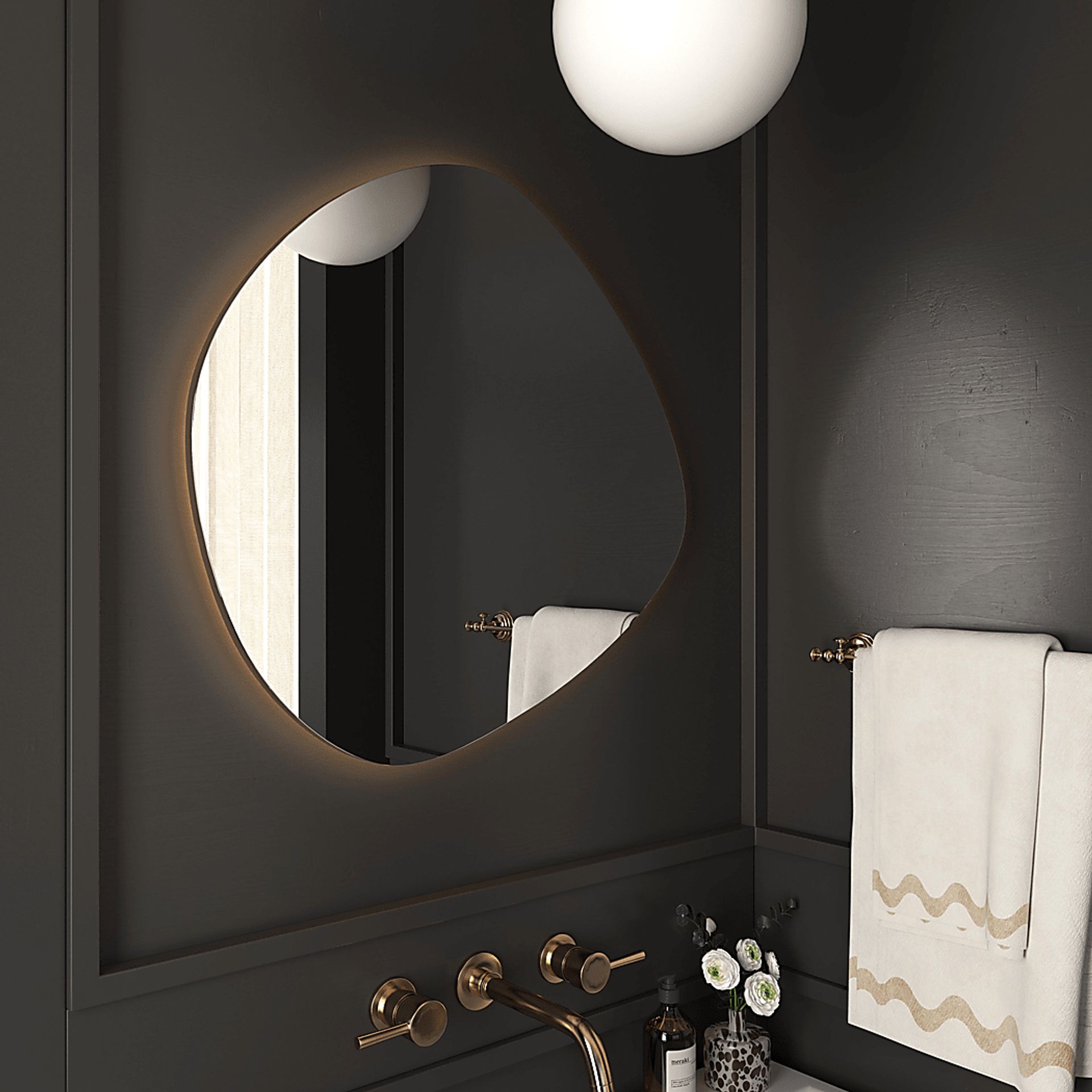 Demoree II Translucent LED Wall Mirror - Image 2