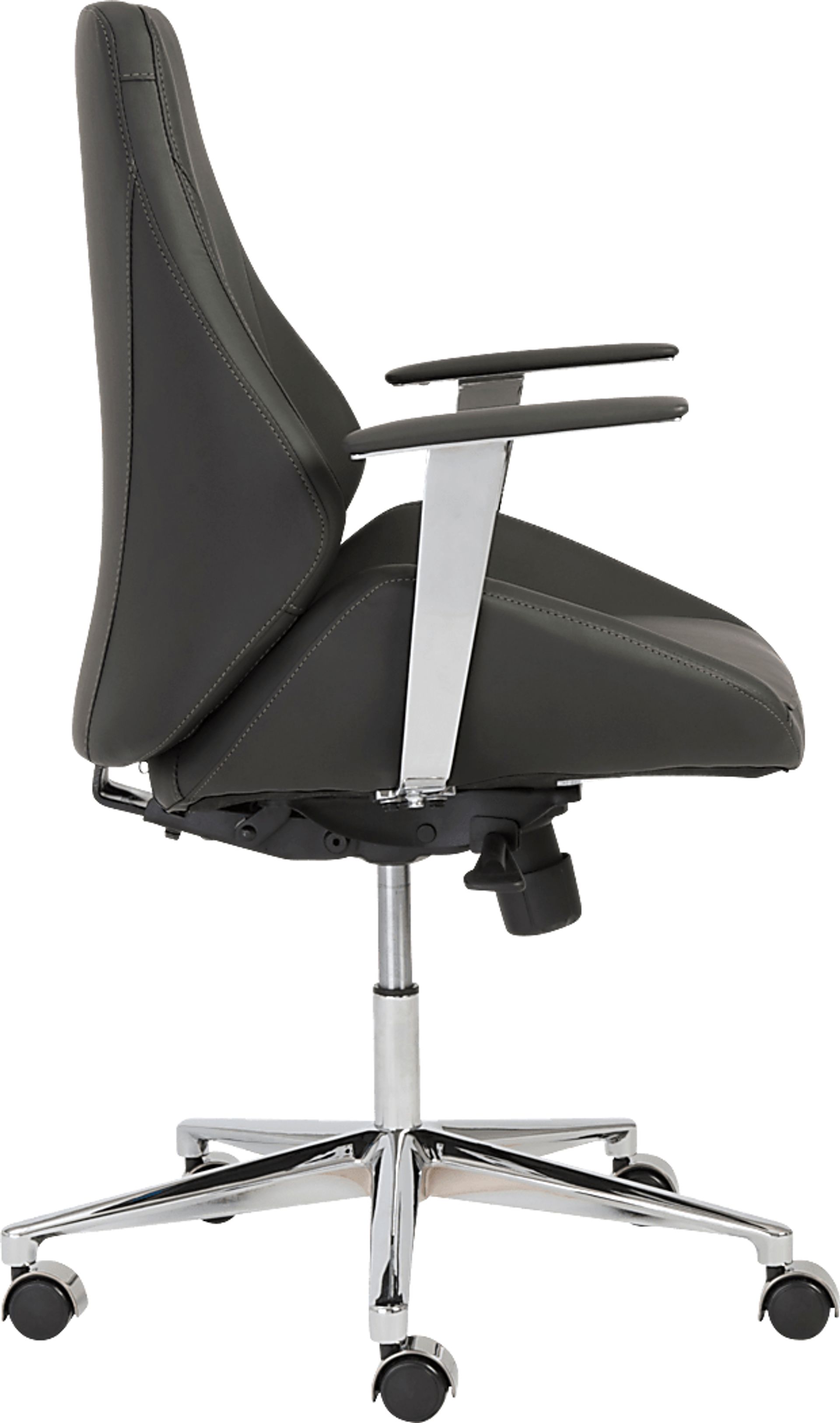 Demores Black Low Office Chair - Image 3