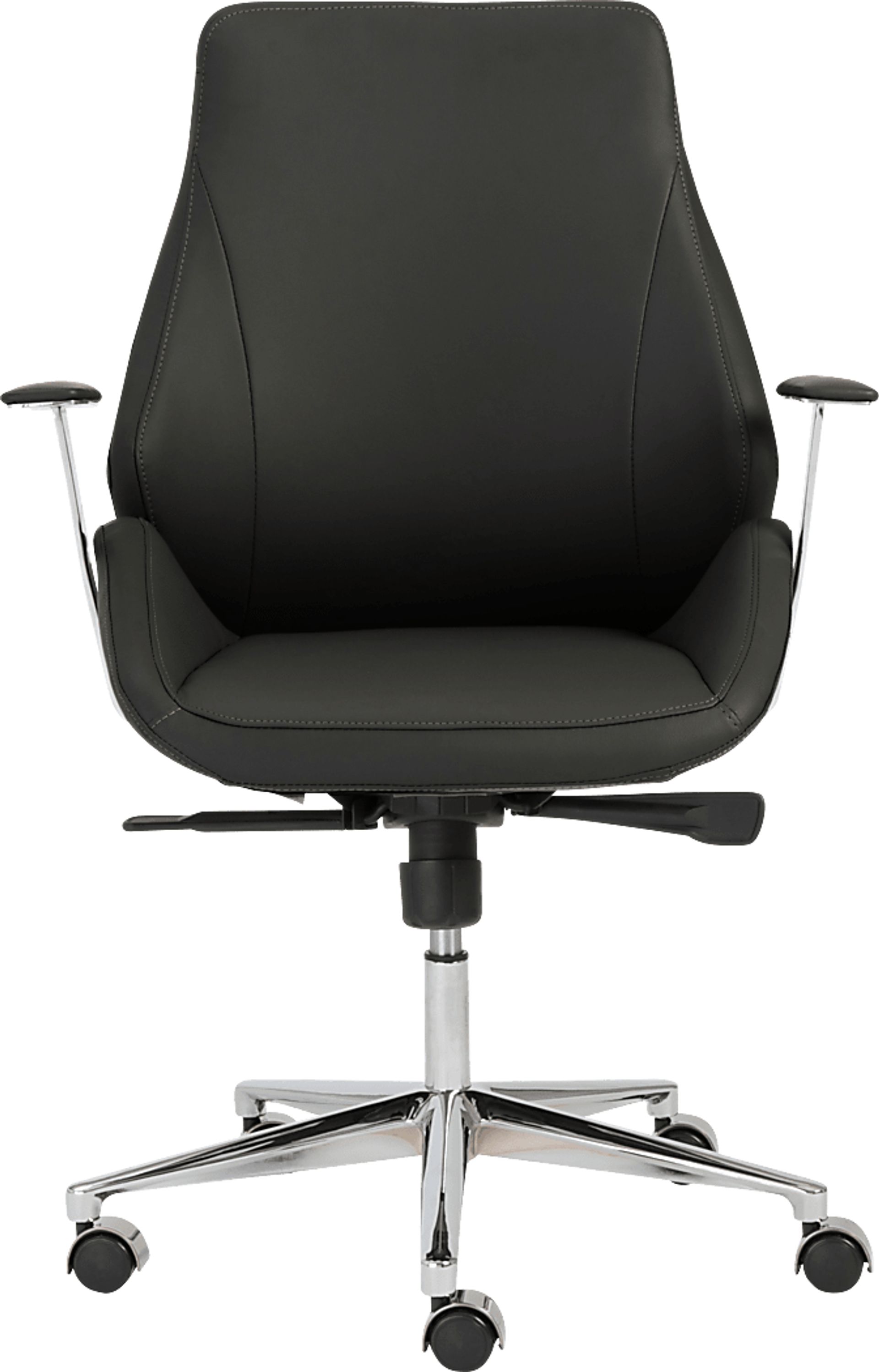 Demores Black Low Office Chair - Image 1