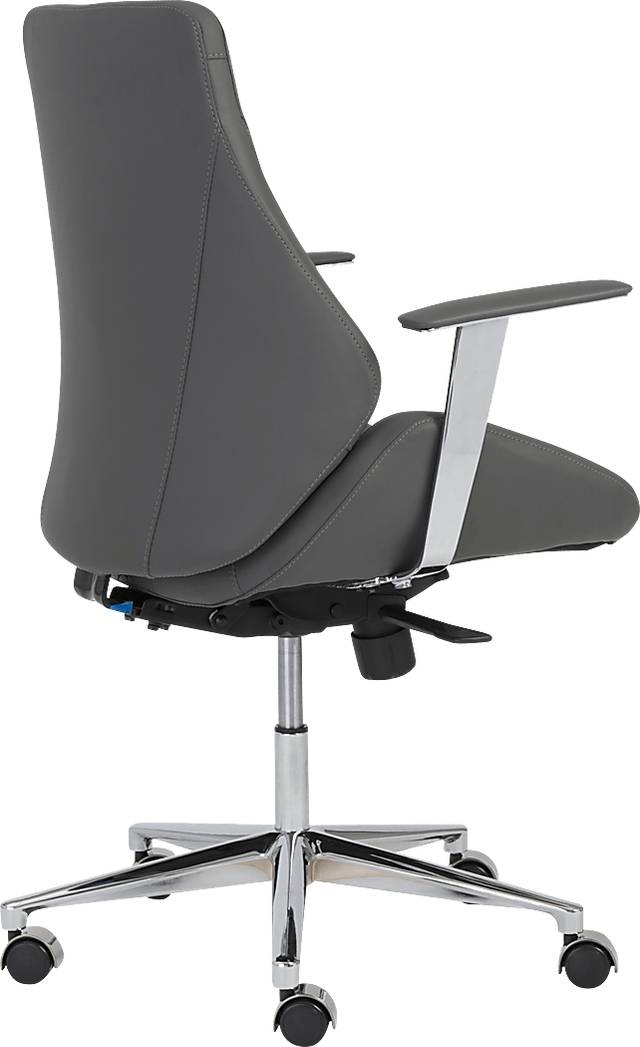 Demores Gray Low Office Chair - Thumbnail - Image 4