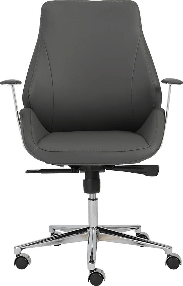 Demores Gray Low Office Chair - Thumbnail - Image 1