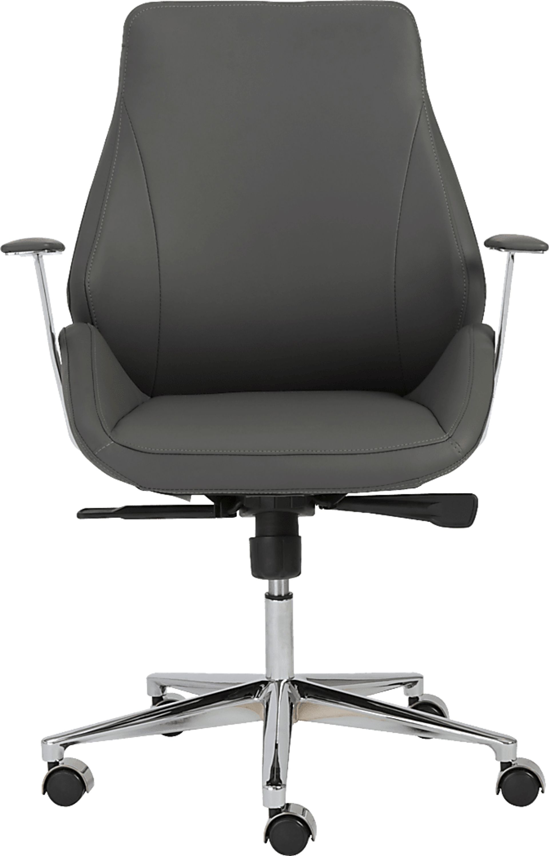 Demores Gray Low Office Chair - Image 1