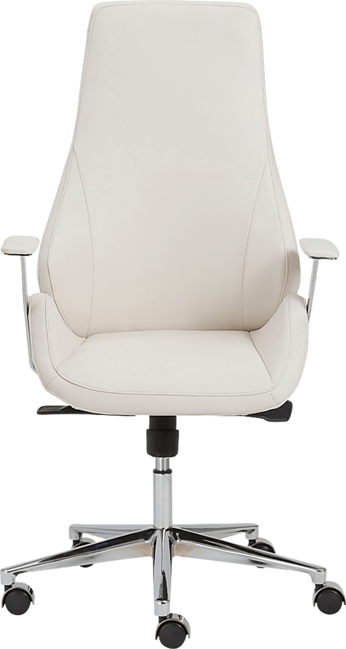 Demores White Synthetic Fabric High Desk Chair | Rooms to Go