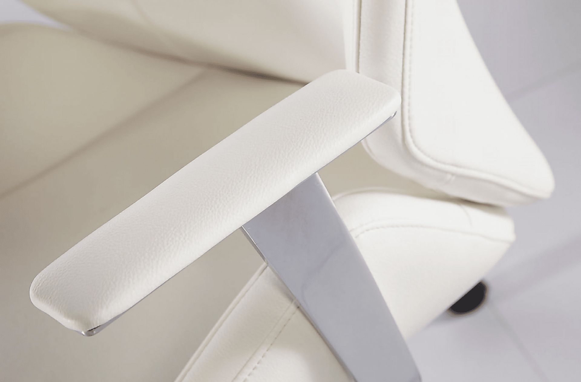 Demores White Low Office Chair - Image 4