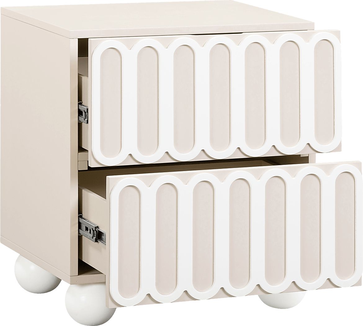 Demorest Taupe Nightstand - Thumbnail 3