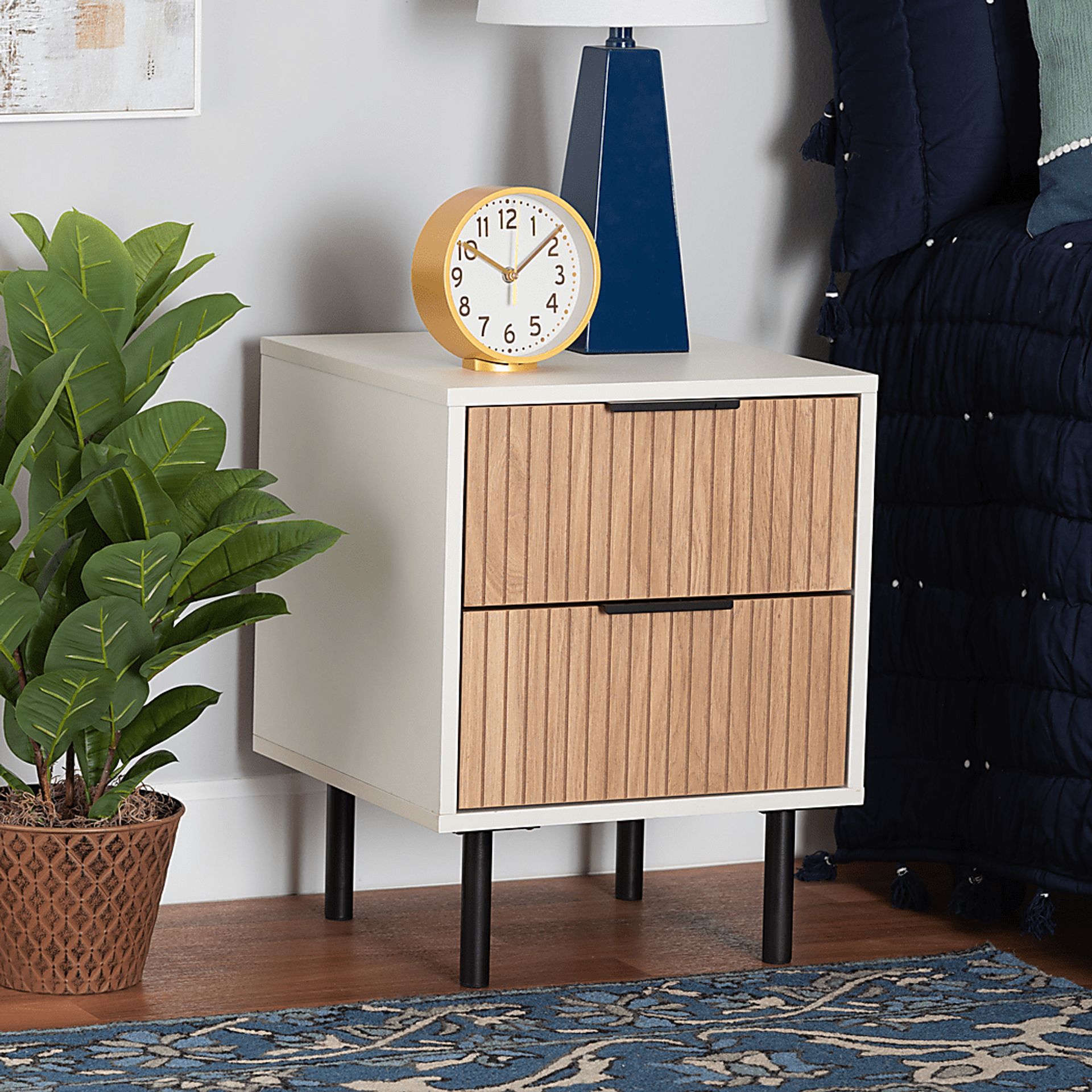 Demott White End Table - Image 2