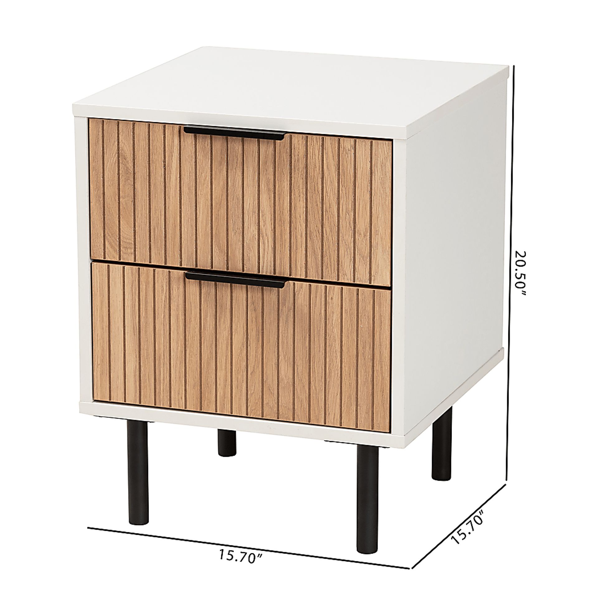 Demott White End Table - Image 10