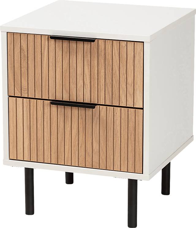 Demott White End Table - Thumbnail - Image 1