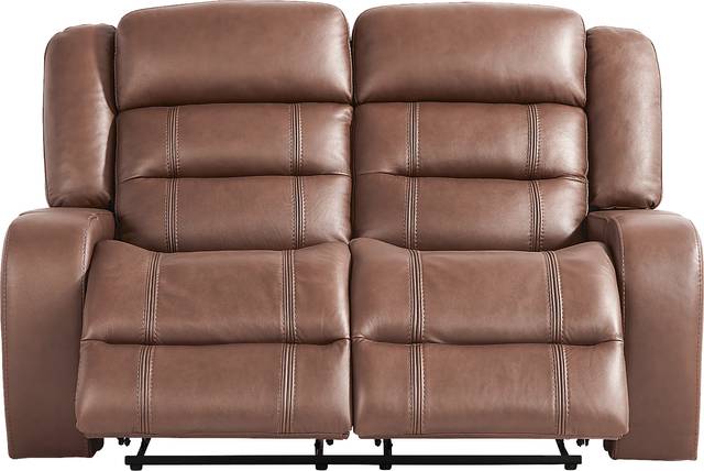 Denali Brown 2 Pc Leather Reclining Living Room - Thumbnail - Image 9