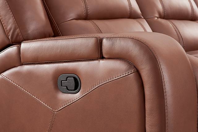 Denali Brown 2 Pc Leather Reclining Living Room - Thumbnail - Image 10