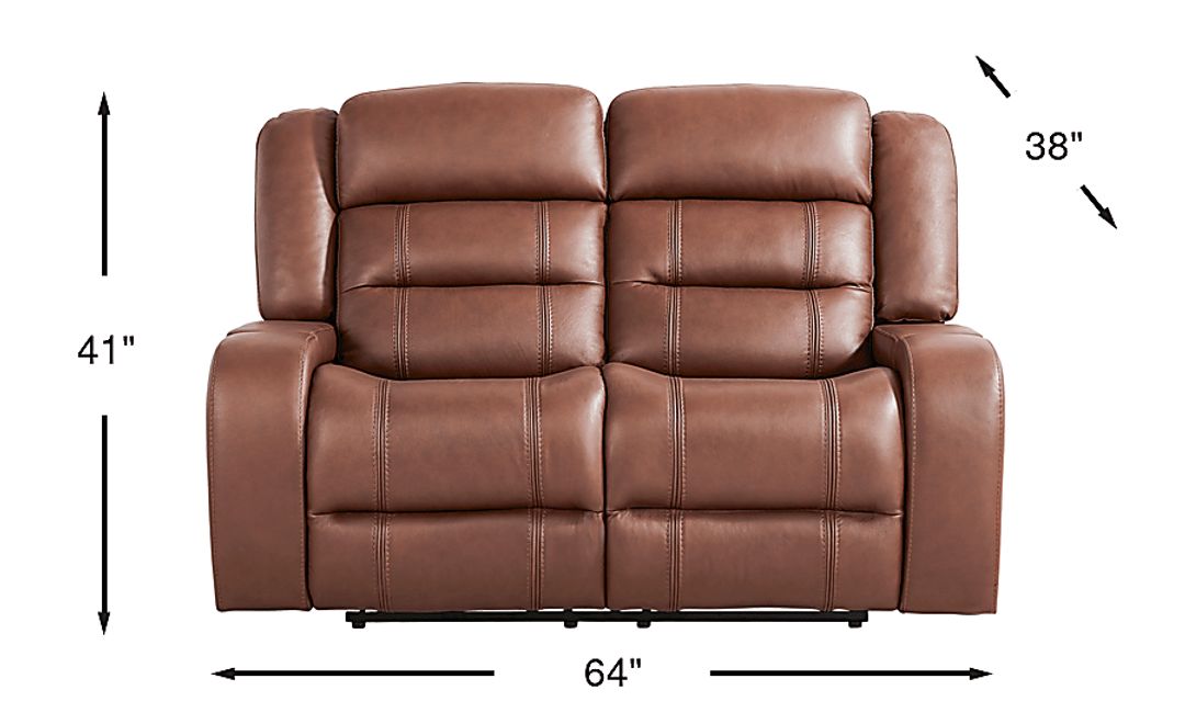 Denali Leather Non-Power Reclining Loveseat