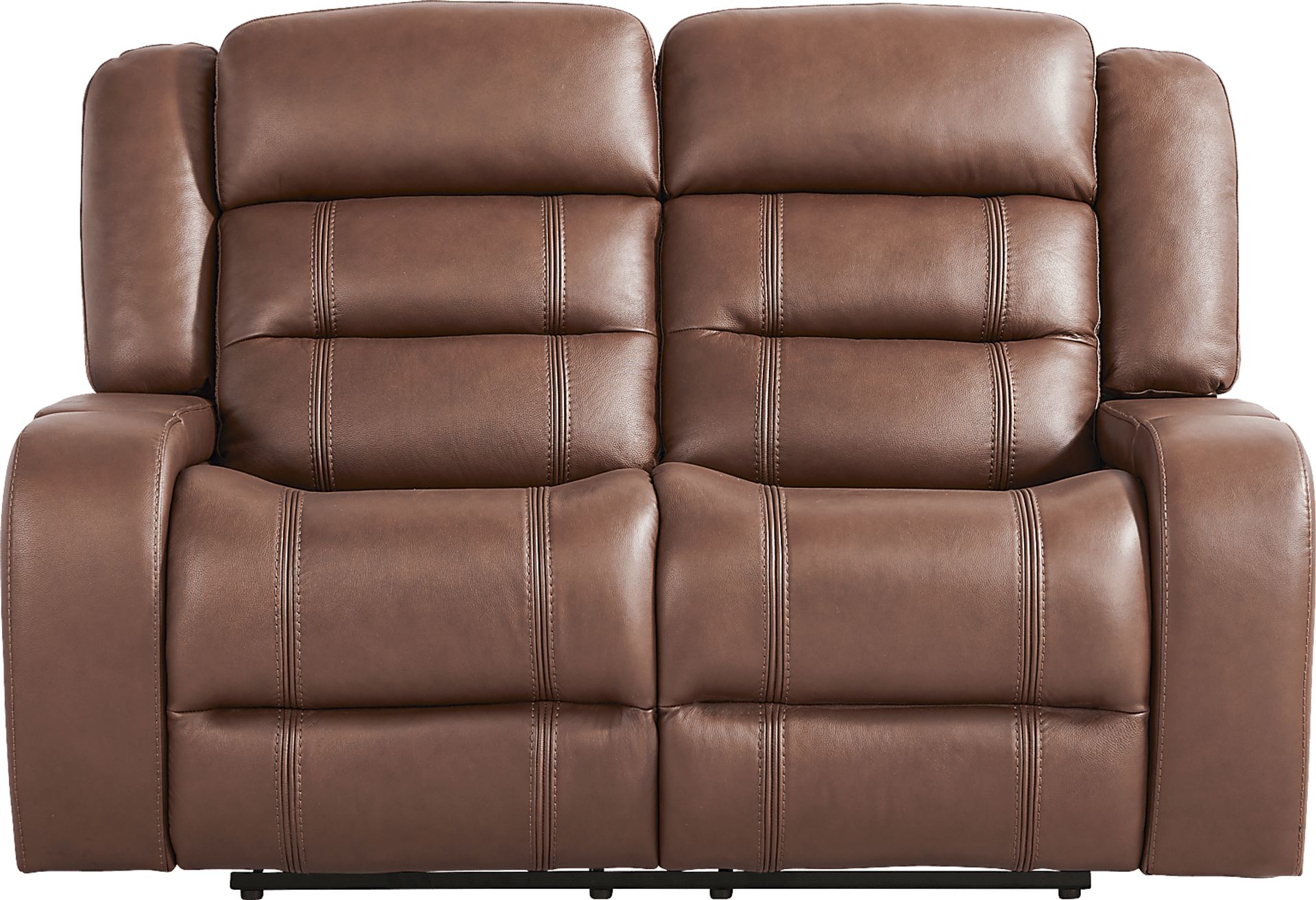 Denali Brown 2 Pc Leather Reclining Living Room - Image 8