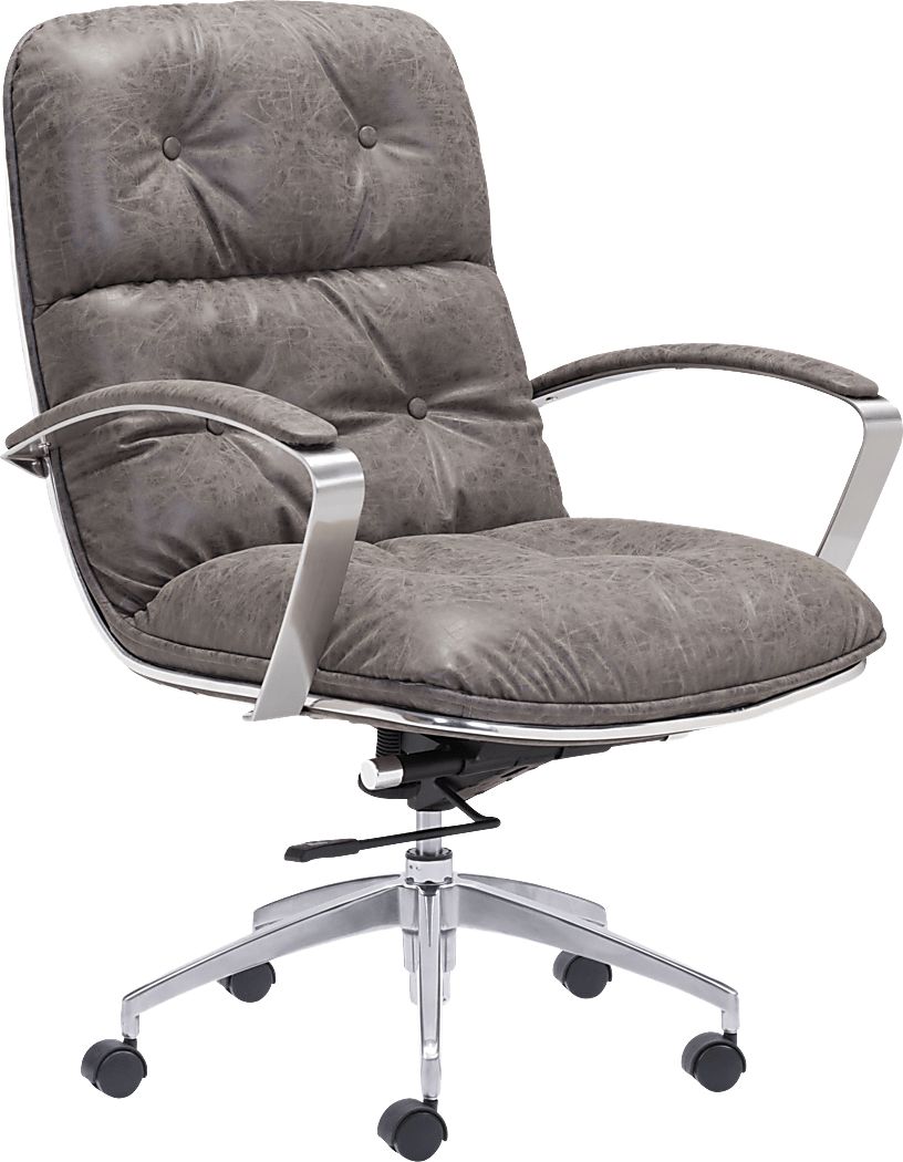 Denata Gray Office Chair Rooms To Go