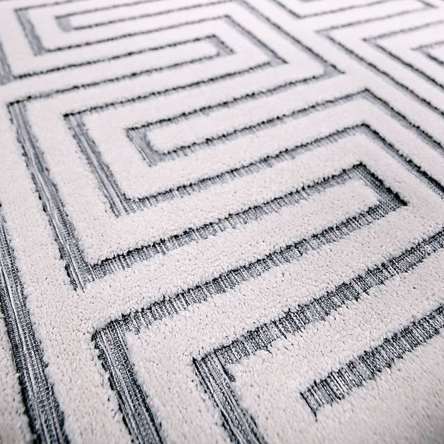 Denbigh White/Blue 7'9 x 10'10 Rug - Thumbnail - Image 7