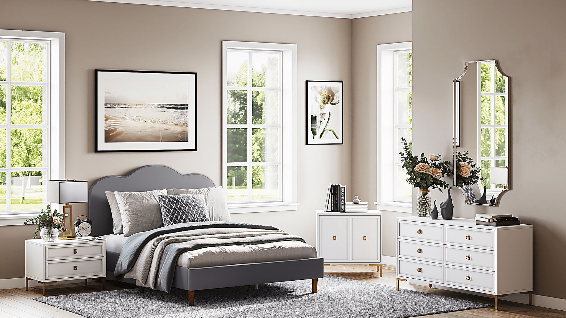 Denela Gray Full Platform Bed - Image 7