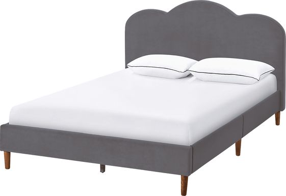 Denela Gray Full Platform Bed