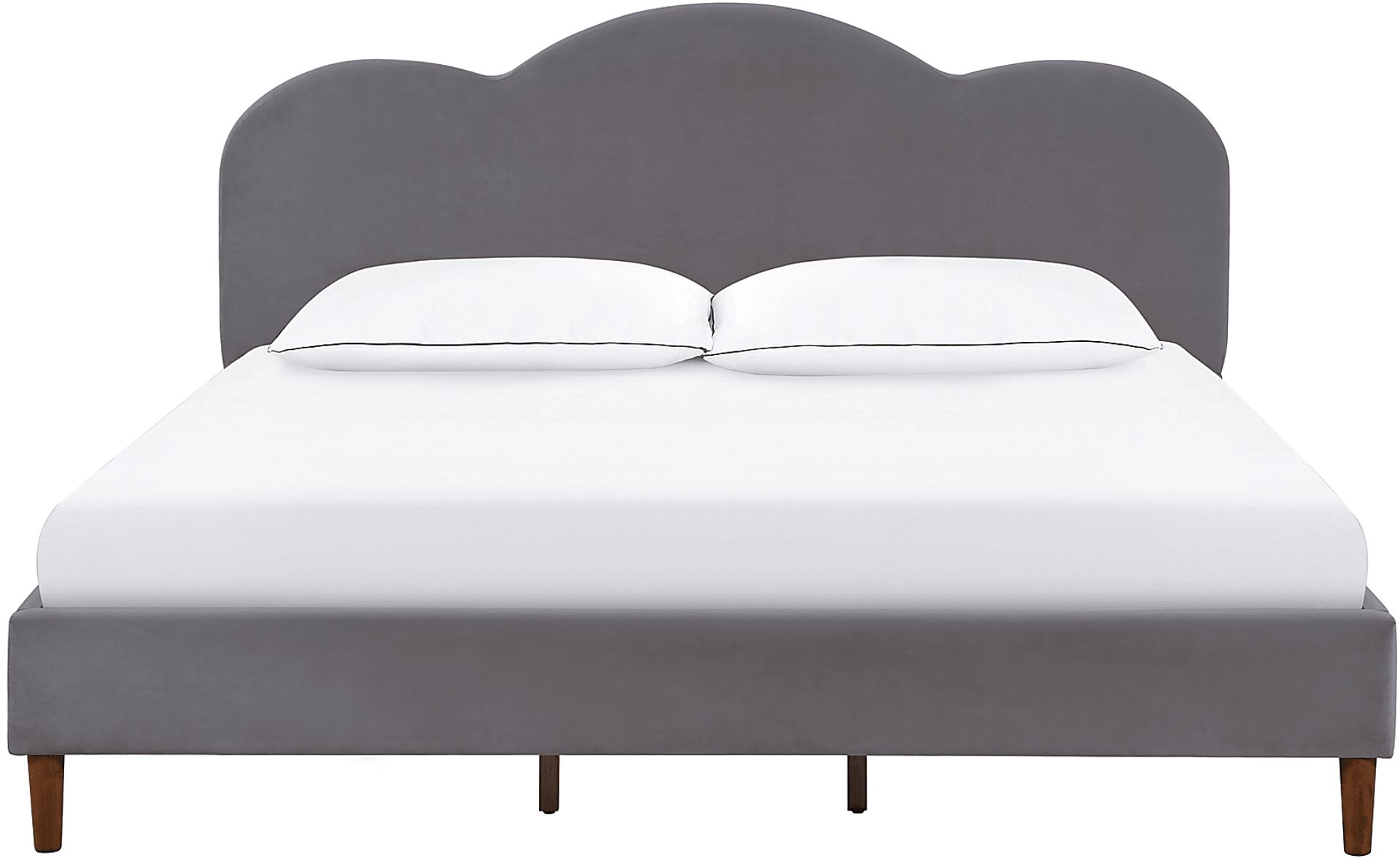 Denela Gray King Platform Bed - Image 2