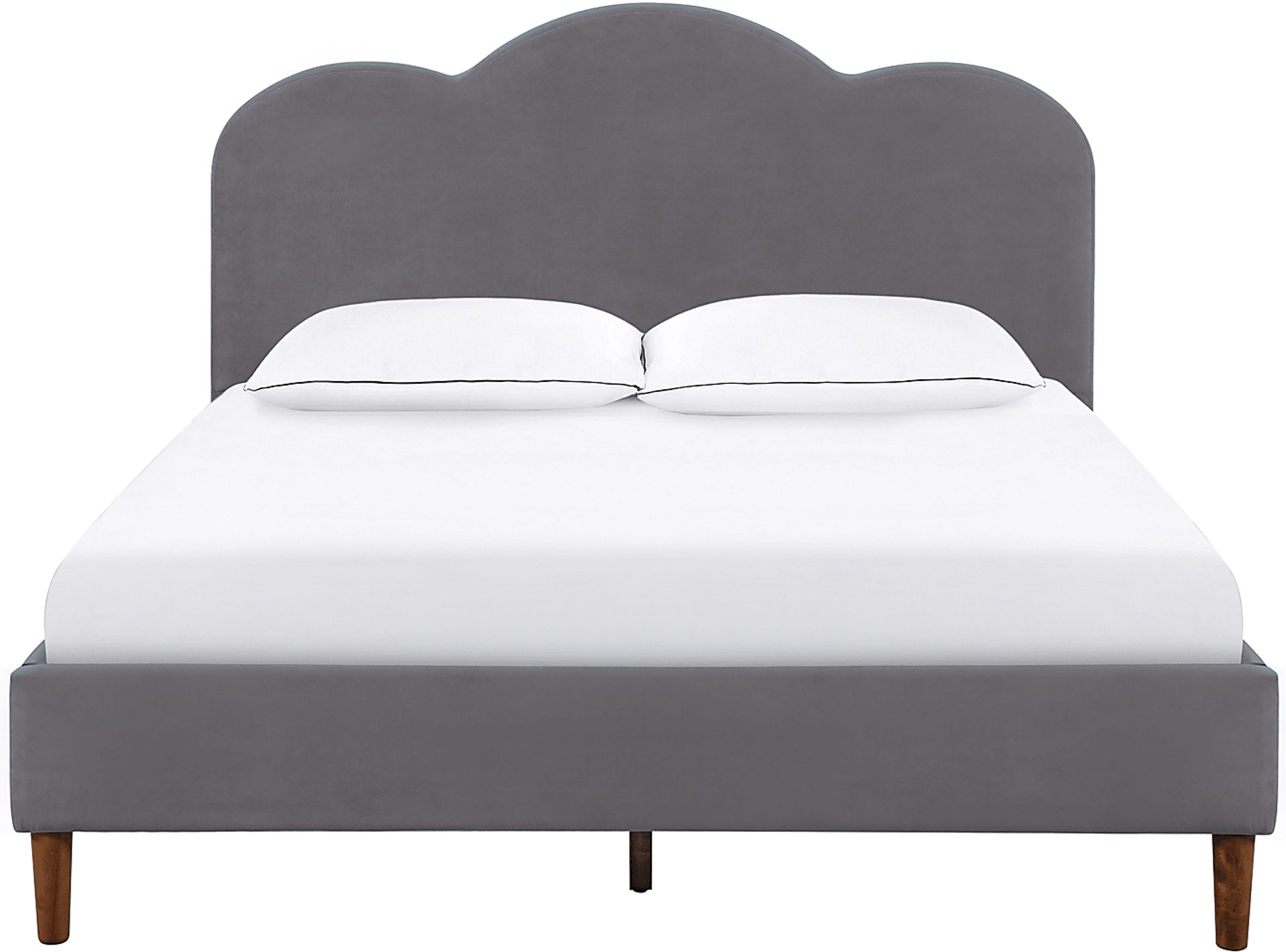 Denela Gray Queen Platform Bed - Image 2