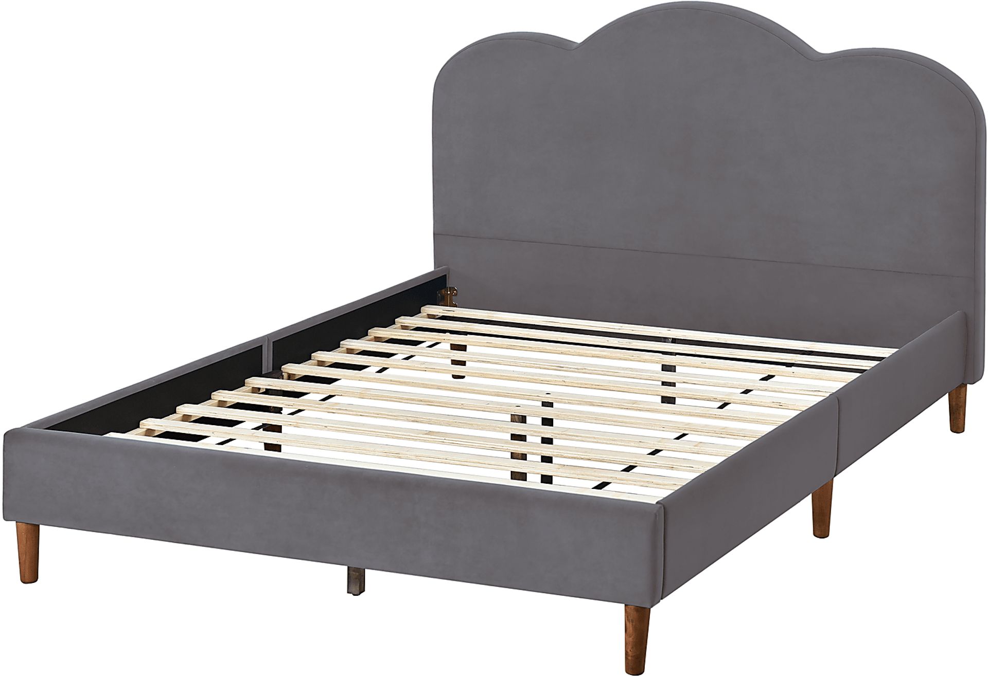 Denela Gray Queen Platform Bed - Image 3
