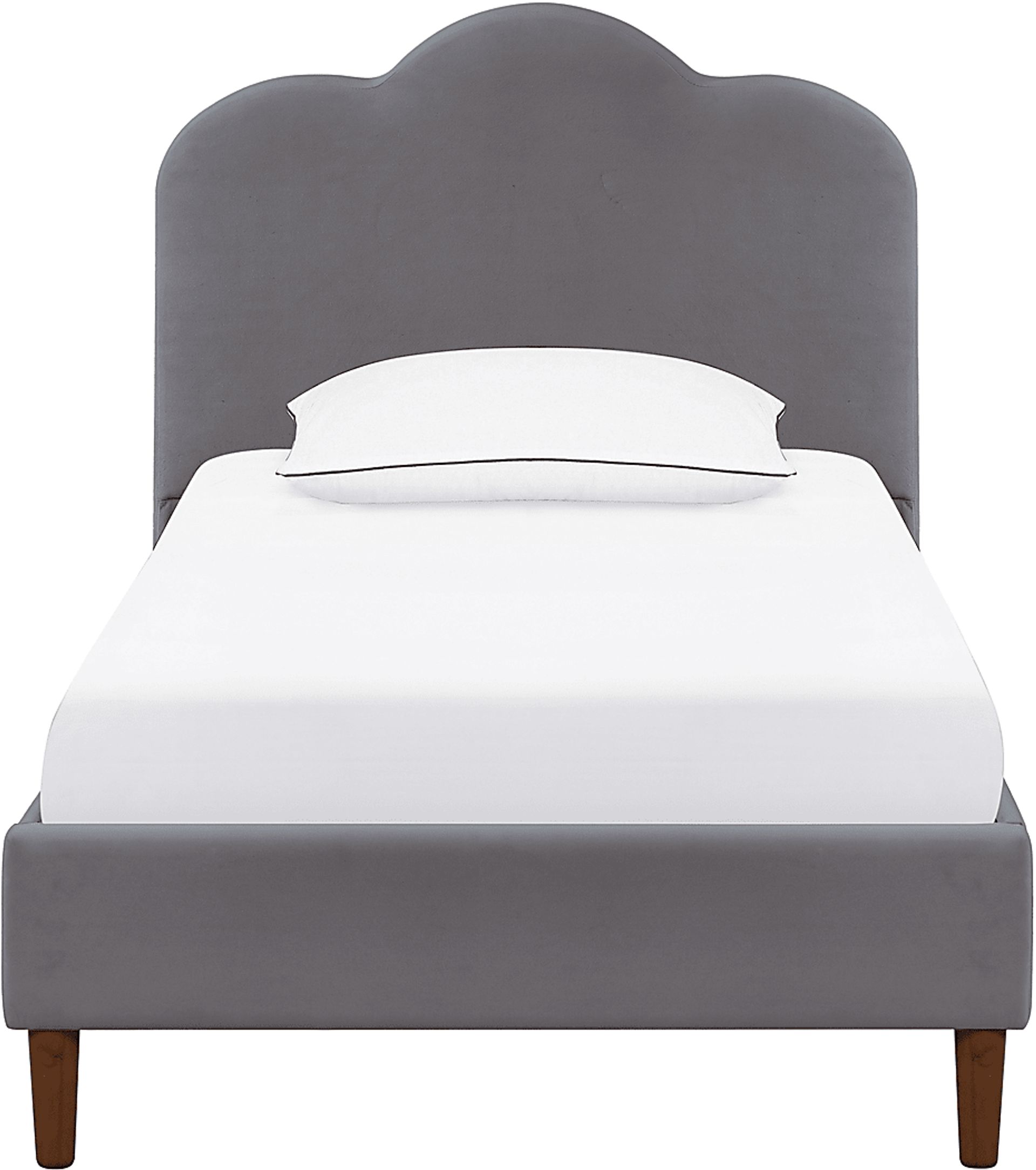 Denela Gray Twin Platform Bed - Image 2