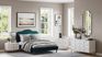 Denela Green Full Platform Bed
